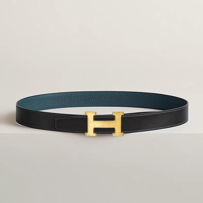 H Martelee Belt Buckle & Reversible Leather Strap 32 MM