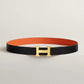 H Martelee Belt Buckle & Reversible Leather Strap 32 MM