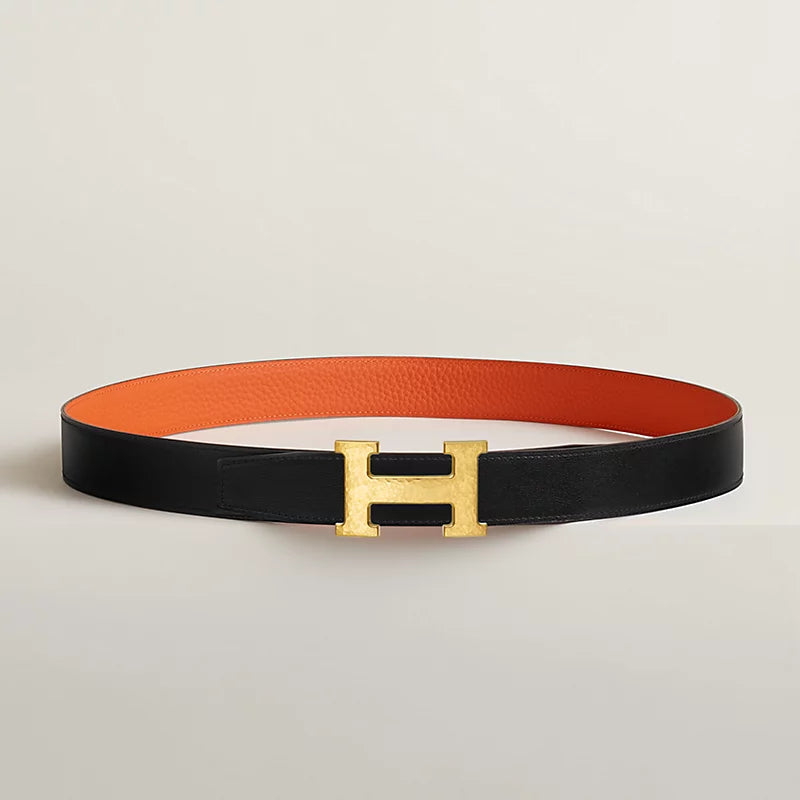 H Martelee Belt Buckle & Reversible Leather Strap 32 MM