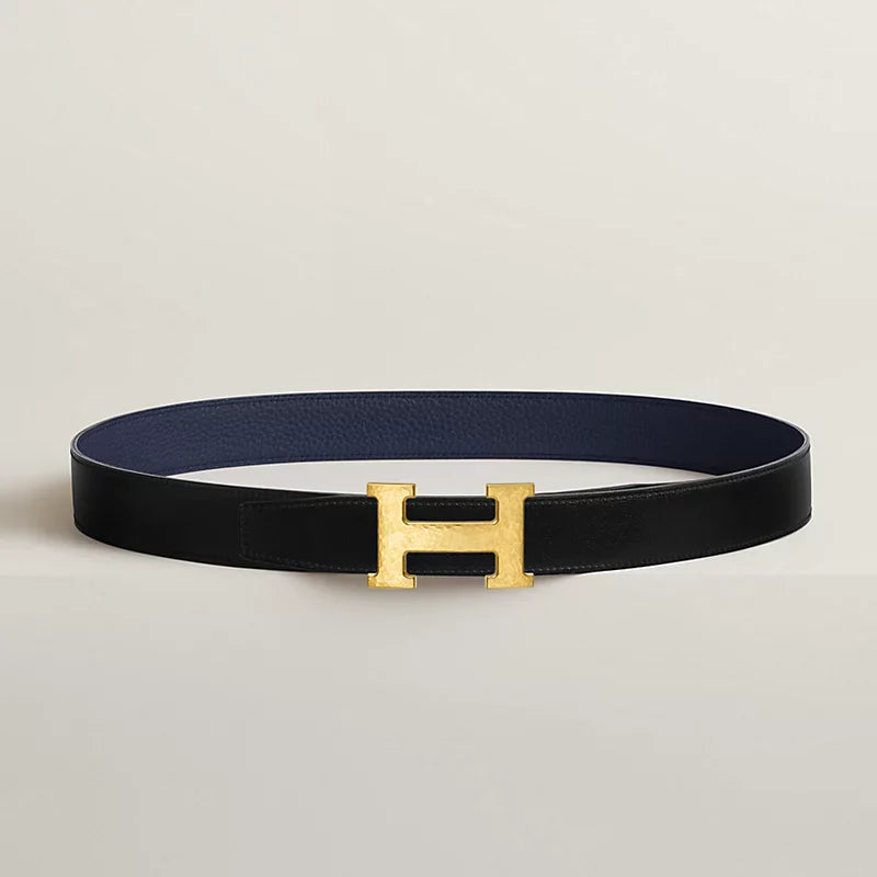 H Martelee Belt Buckle & Reversible Leather Strap 32 MM