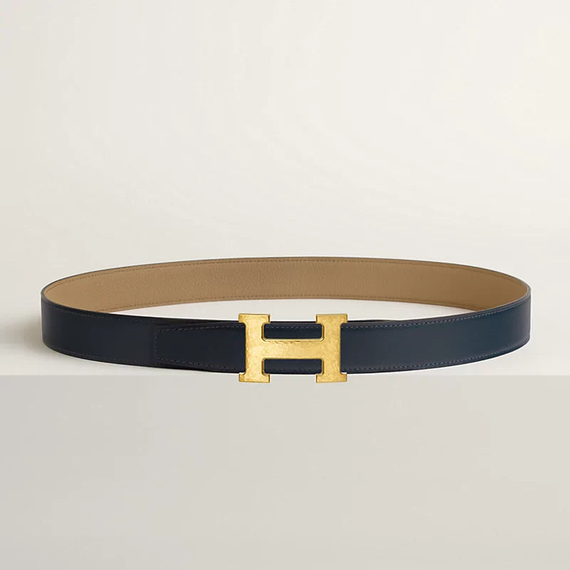 H Martelee Belt Buckle & Reversible Leather Strap 32 MM