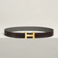 H Martelee Belt Buckle & Reversible Leather Strap 32 MM