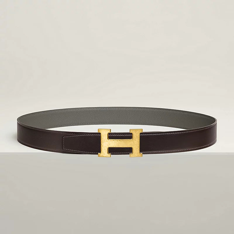 H Martelee Belt Buckle & Reversible Leather Strap 32 MM