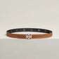 H ROSERAIE BELT BUCKLE & REVERSIBLE LEATHER STRAP 24 MM