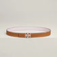 H ROSERAIE BELT BUCKLE & REVERSIBLE LEATHER STRAP 24 MM