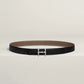 H TORSADE BELT BUCKLE & REVERSIBLE LEATHER STRAP 24 MM