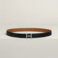 H TORSADE BELT BUCKLE & REVERSIBLE LEATHER STRAP 24 MM