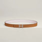 H TORSADE BELT BUCKLE & REVERSIBLE LEATHER STRAP 24 MM