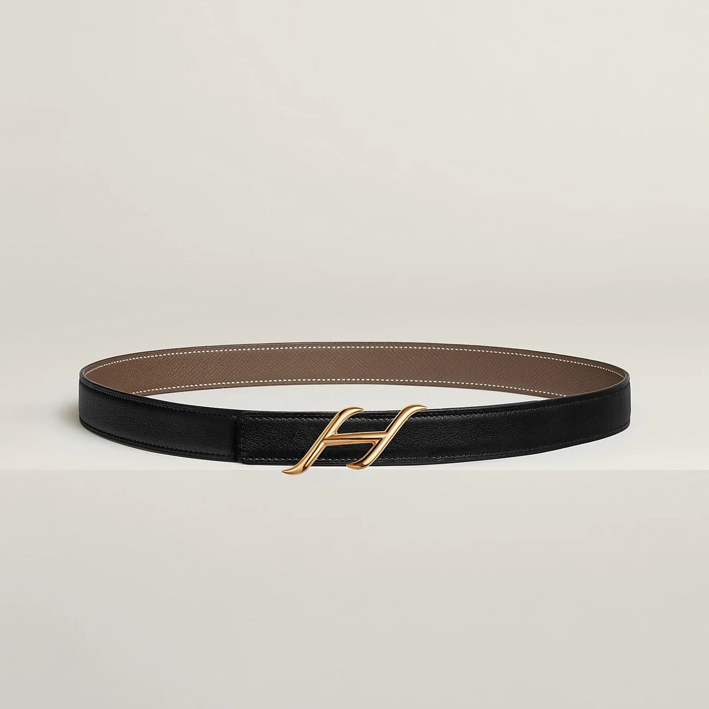 HDN BELT BUCKLE & REVERSIBLE LEATHER STRAP 24 MM
