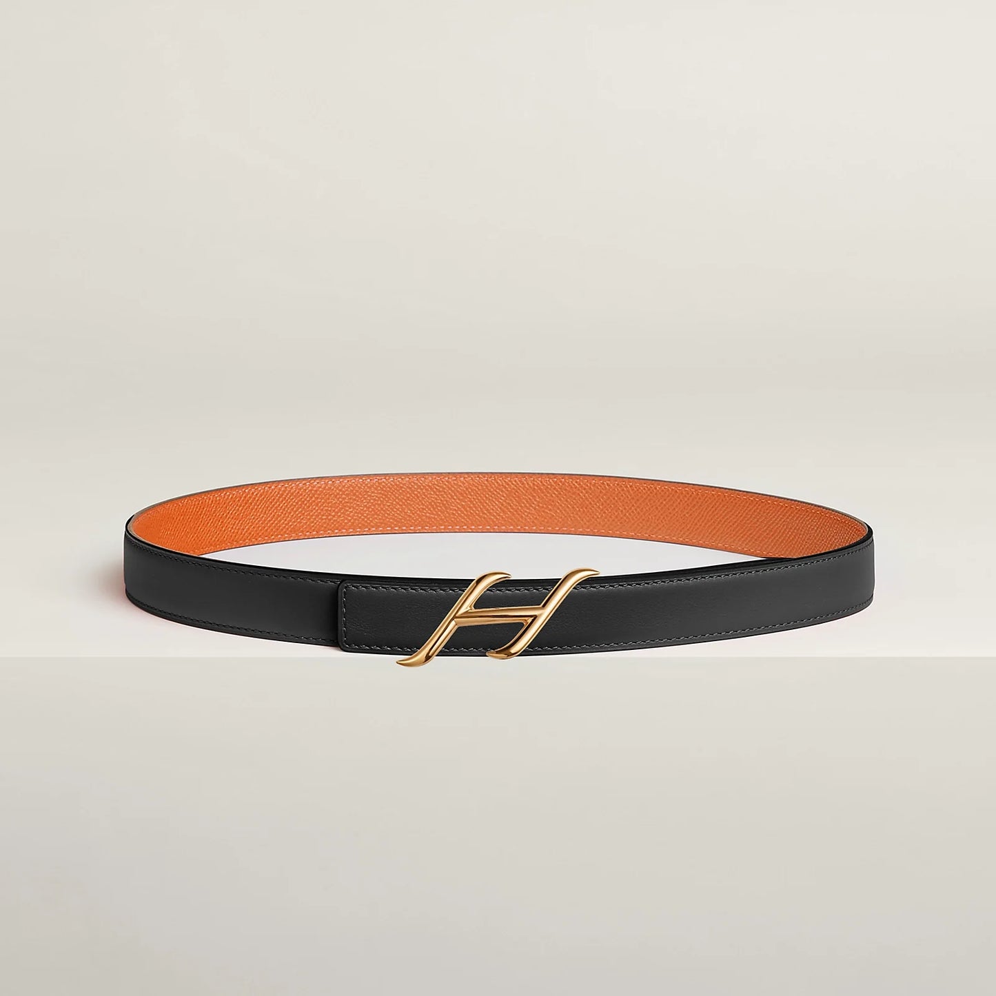 HDN BELT BUCKLE & REVERSIBLE LEATHER STRAP 24 MM