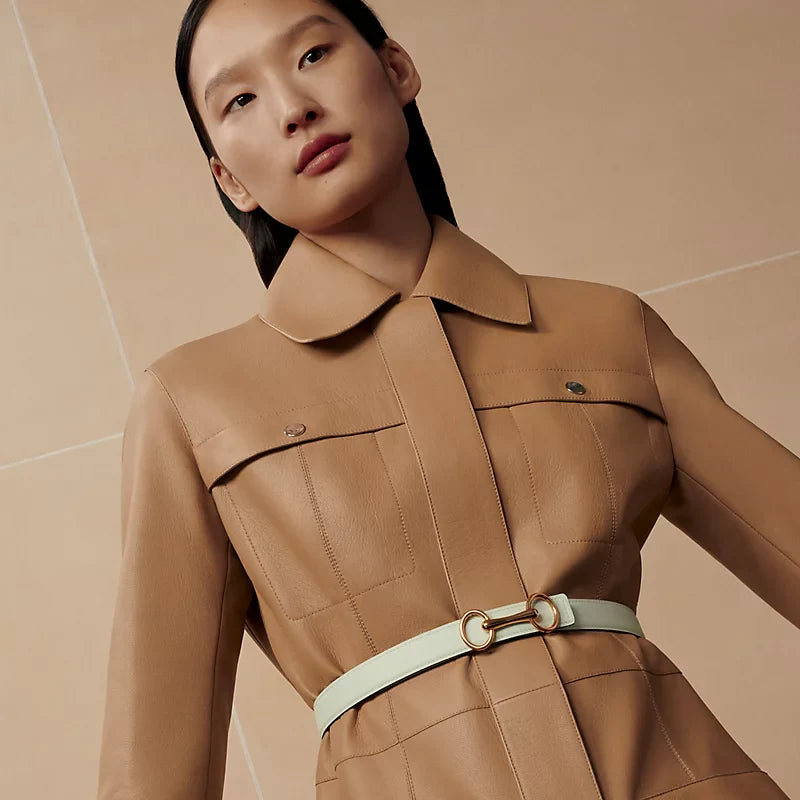 Heritage Belt Buckle & Reversible Leather Strap 24 MM