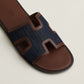 Bleu Brut/Chocolat-Izmir Sandal
