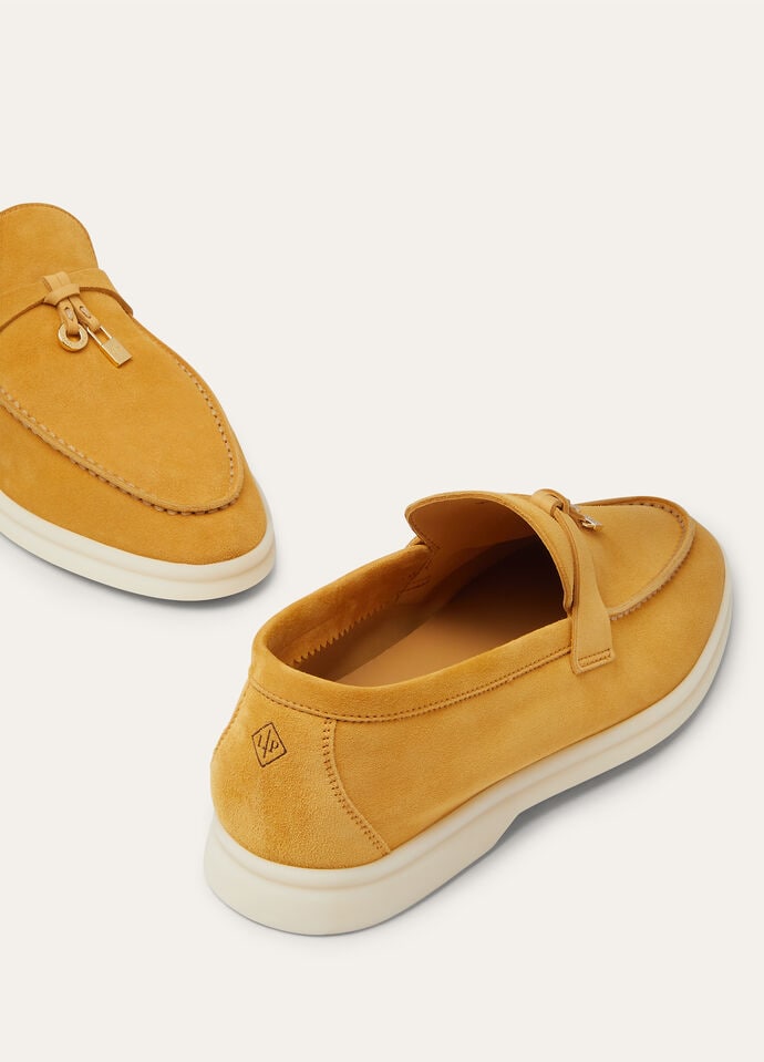 Saffron Tea - Hinoki Wood Summer Charms Walk Loafer  Suede