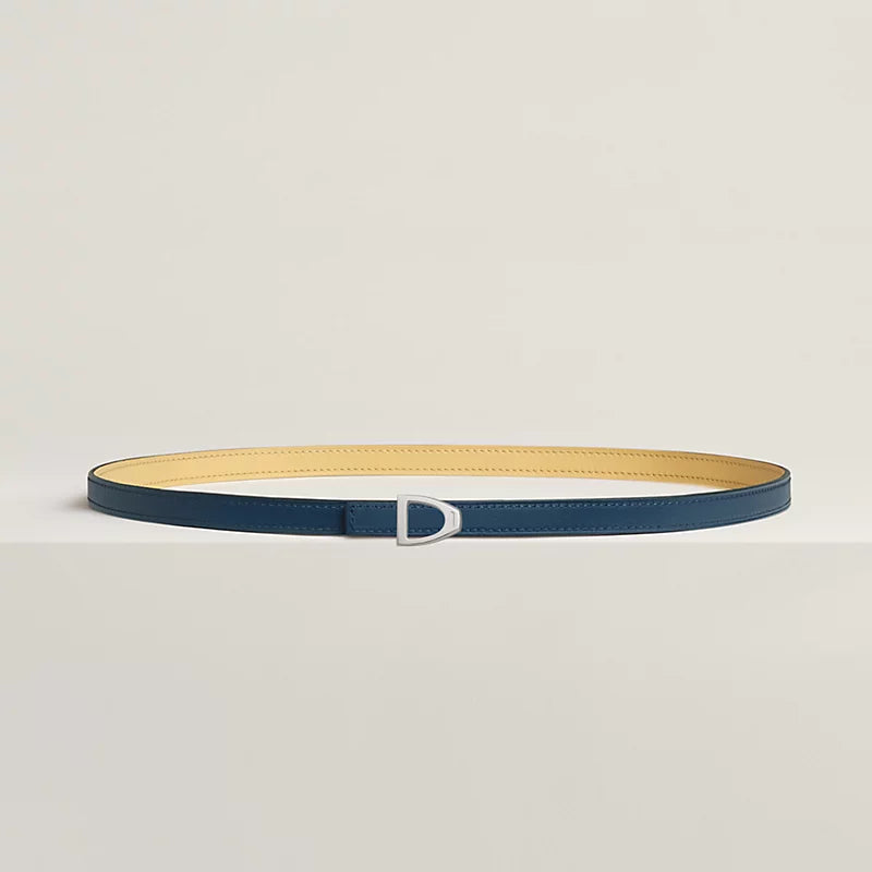 Cavaliere Belt Buckle & Reversible Leather Strap 13 MM