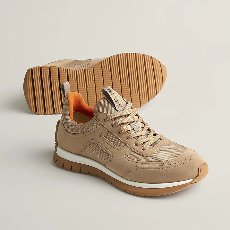 Beige Argile - Marron Ébène Jimmy Sneaker