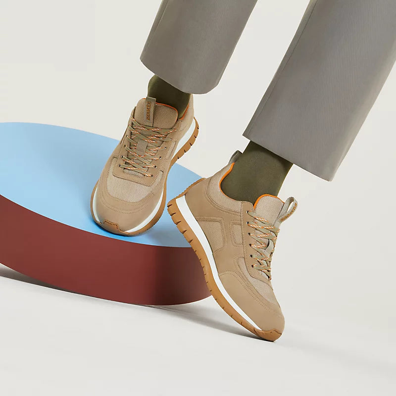 Beige Argile - Marron Ébène Jimmy Sneaker