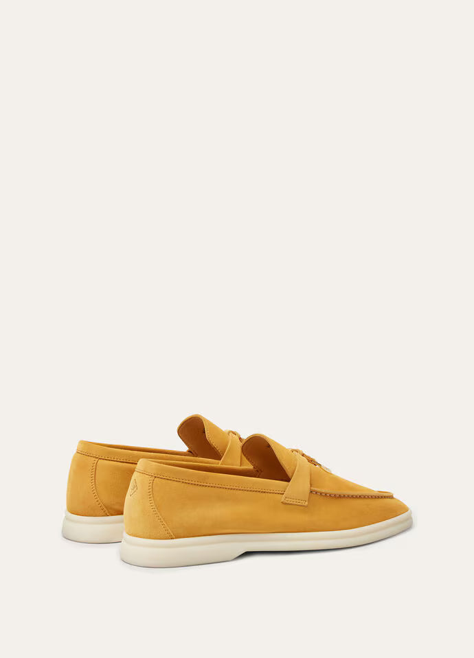 Saffron Tea - Hinoki Wood Summer Charms Walk Loafer  Suede