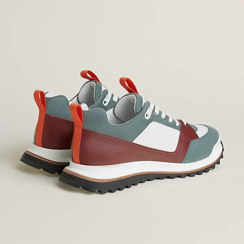 Gris Quartz - Beige Albâtre Leader Sneaker