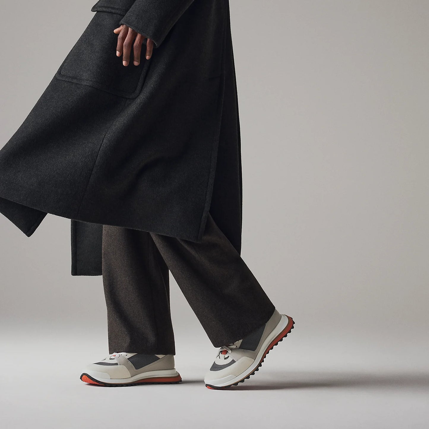 Gris Quartz - Beige Albâtre Leader Sneaker