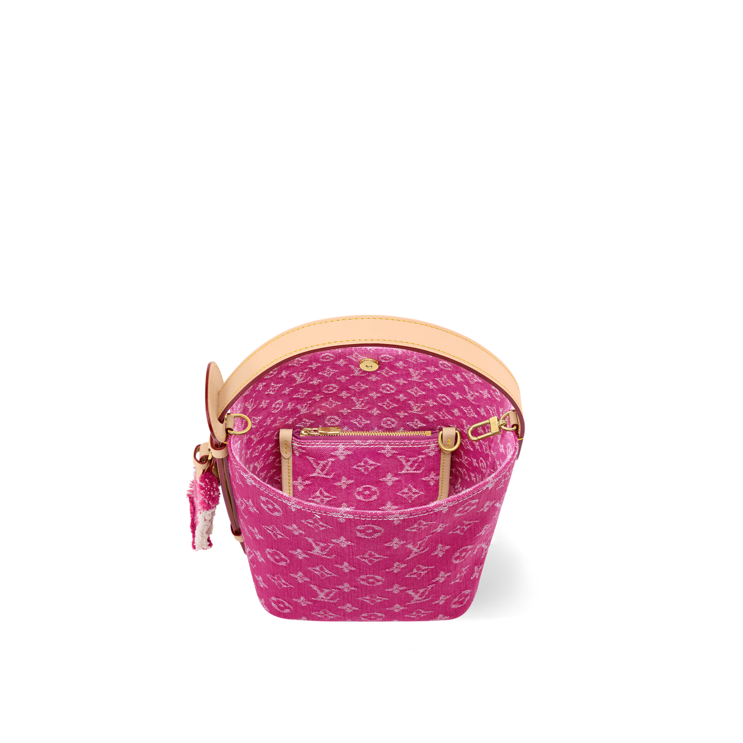 All In BB Denim Rendez-Vous Fuchsia Bucket Bag