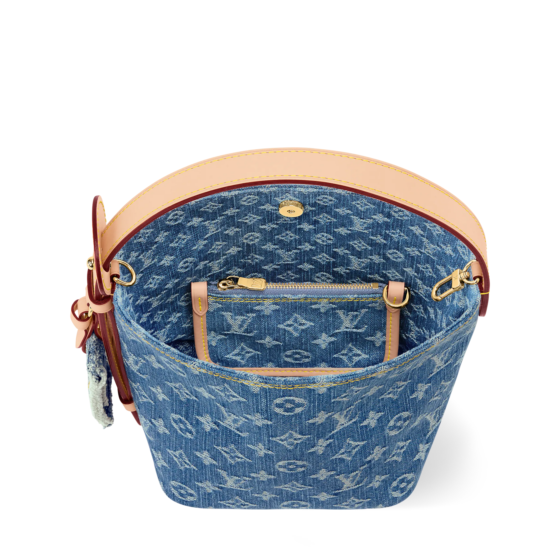 All In BB Denim Rendez-Vous Fuchsia Bucket Bag