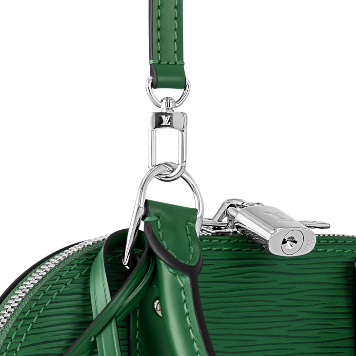 Alma BB Epi Leather Borneo Green Shoulder Bag