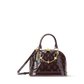 Alma BB Varnished Cowhide Leather Datewood Top Handle Bag