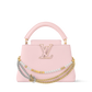 Capucines Mini Grained Leather Black Top Handle Bag