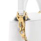 Capucines Mini Grained Leather Black Top Handle Bag