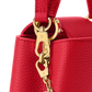 Capucines Mini Grained Leather Black Top Handle Bag