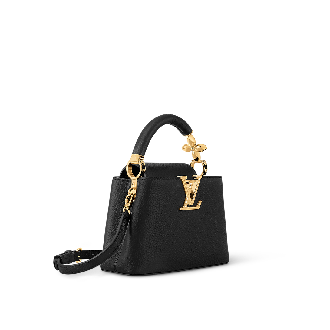 Capucines Mini Taurillon Leather Pink Sky Top Handle Bag