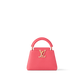 Capucines Mini Taurillon Leather Pink Sky Top Handle Bag