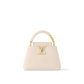 Capucines Mini Taurillon Leather Pink Sky Top Handle Bag