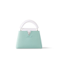 Capucines Mini Calfskin Leather Opaline Green Top Handle Bag