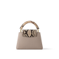 Capucines Mini Taurillon Leather Python Trim Top Handle Bag