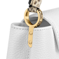 Capucines Mini Taurillon Leather Python Trim Top Handle Bag