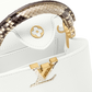 Capucines Mini Taurillon Leather Python Trim Top Handle Bag
