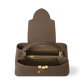 Capucines Mini Grained Leather Black Top Handle Bag