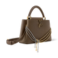 Capucines Mini Grained Leather Black Top Handle Bag