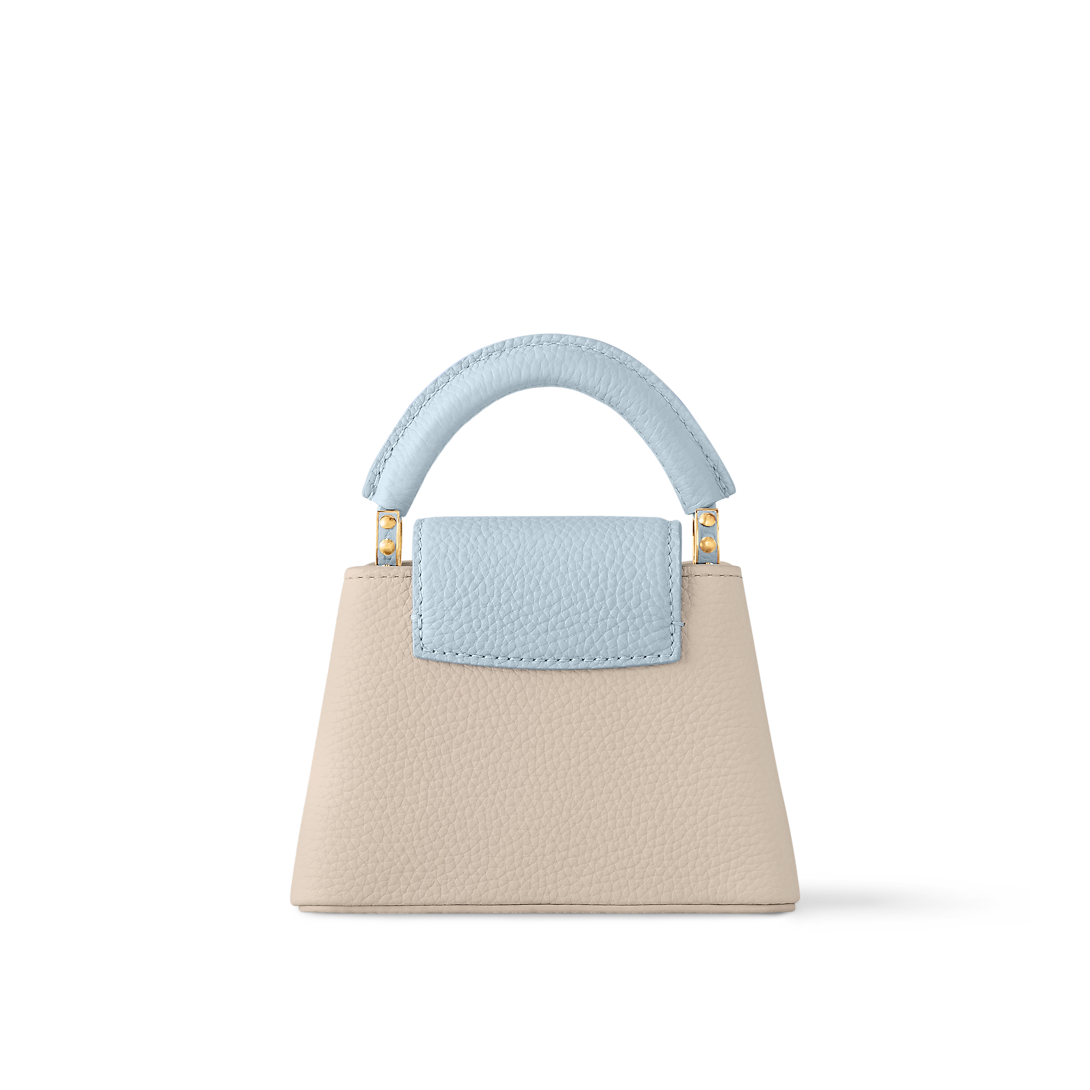 Capucines Nano Taurillon Leather Quartz-Pink Top Handle Bag