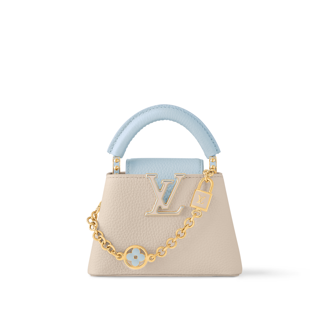 Capucines Nano Taurillon Leather Quartz-Pink Top Handle Bag