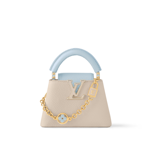 Capucines Nano Taurillon Leather Quartz-Pink Top Handle Bag