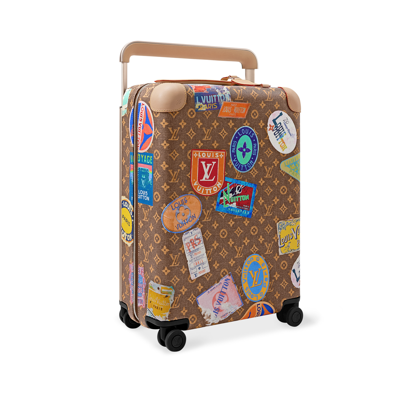 Horizon 55 Monogram Coated Canvas Cherry Motif Carry-On Suitcase