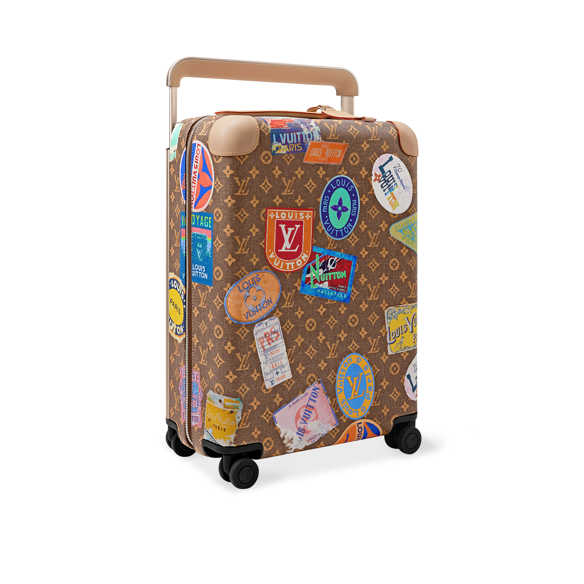 Horizon 55 Monogram Coated Canvas Cherry Motif Carry-On Suitcase