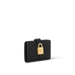Low Key Compact Wallet Smooth Calfskin Black