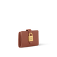 Low Key Compact Smooth Calfskin Cognac Wallet