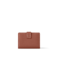 Low Key Compact Smooth Calfskin Cognac Wallet