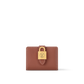 Low Key Compact Smooth Calfskin Cognac Wallet
