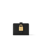 Low Key Compact Wallet Smooth Calfskin Black