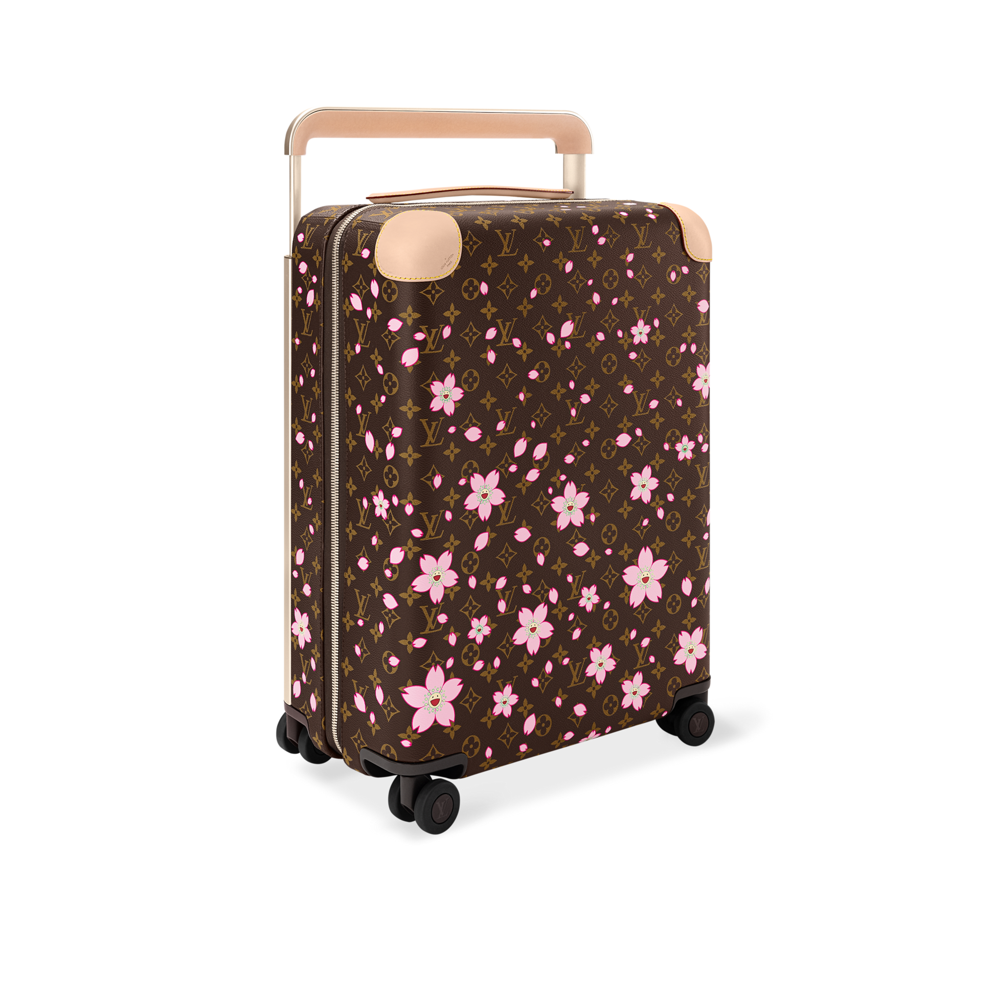 Horizon 55 Monogram Coated Canvas Cherry Motif Carry-On Suitcase